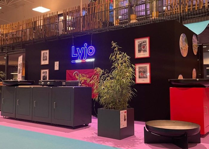 Projet LYJO cuisine extérieur stand foire de Caen - Studio LUBY